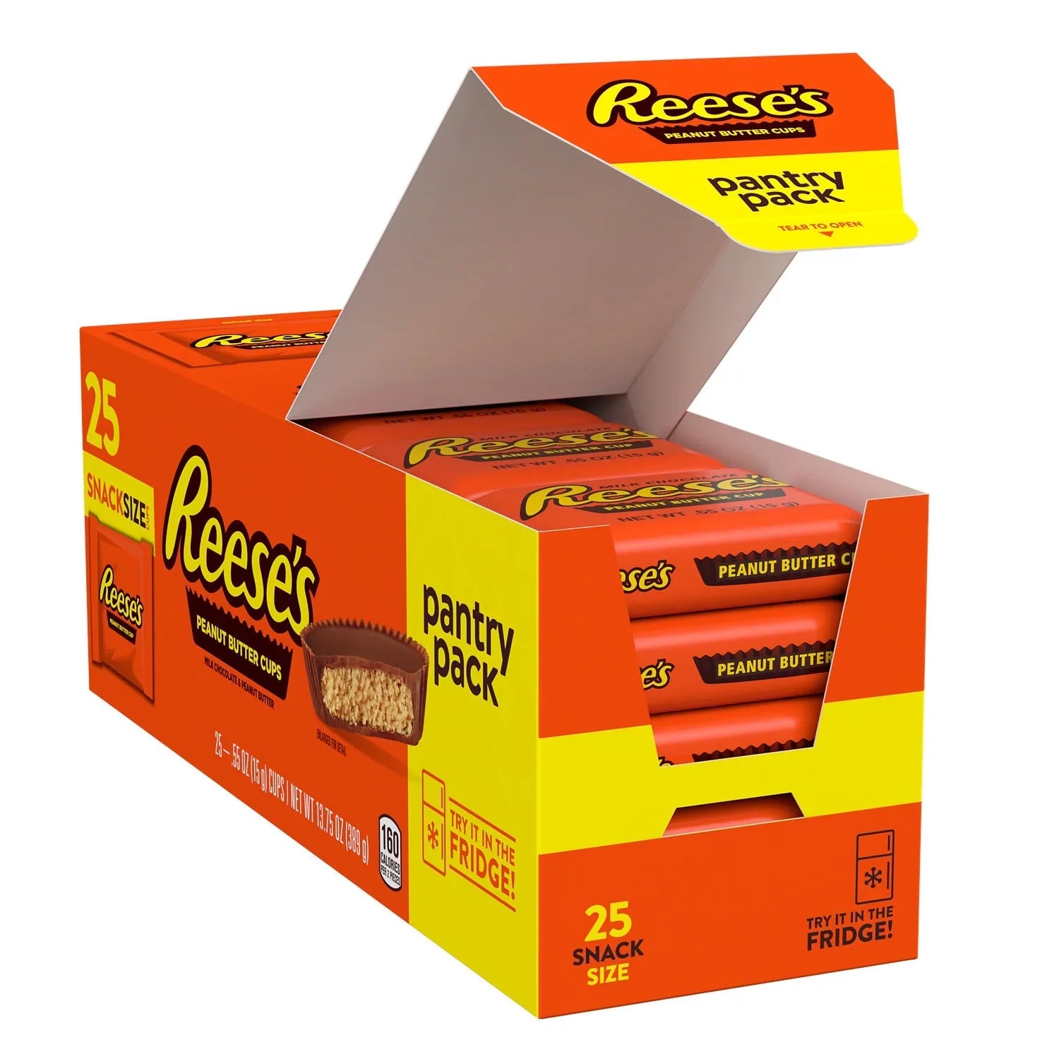Reese's Milk Chocolate Snack Size Peanut Butter Cups Candy, Pantry Pack 13.75 oz, 25 Pieces - Amado Deals - wholesale and distributors with free shipping in United States