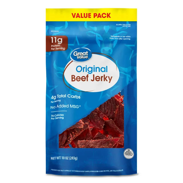 Great Value Original Beef Jerky Value Pack, 10 oz - Amado Deals - wholesale and distributors with free shipping in United States