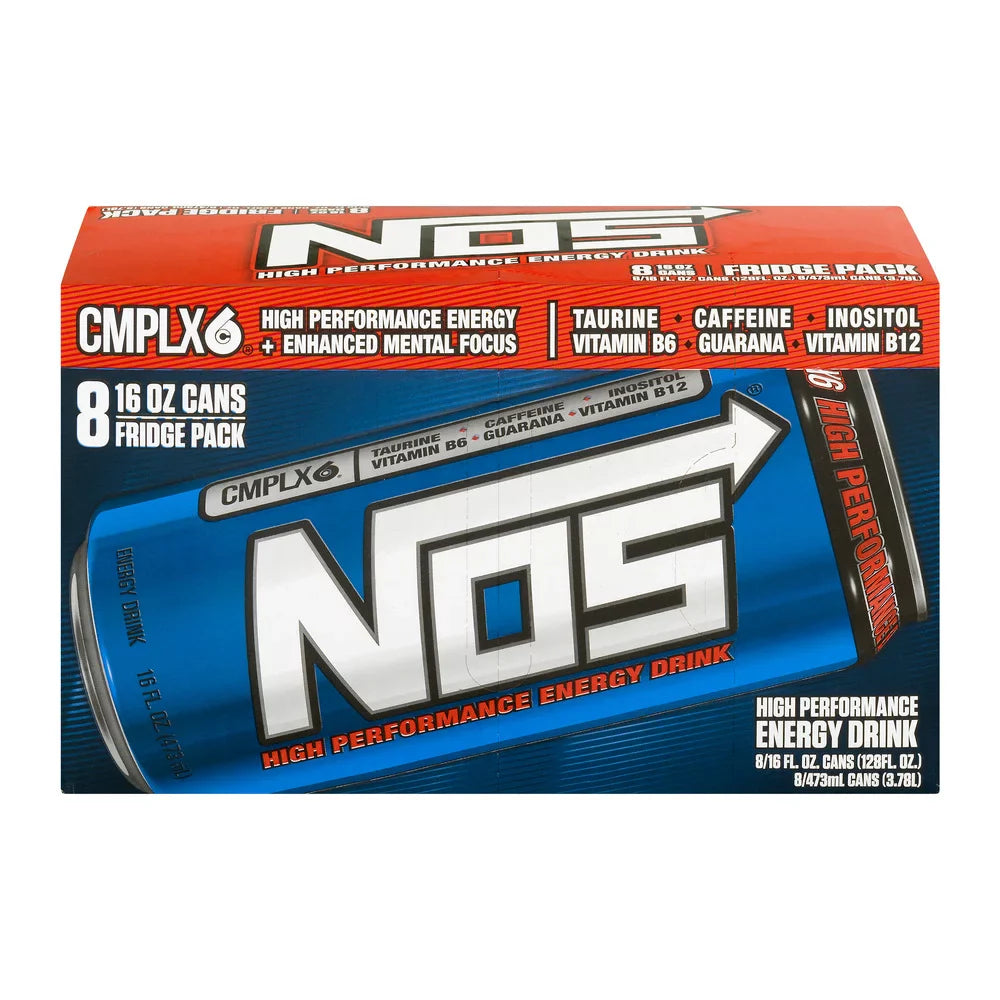 NOS High Performance Energy Drink, Original, 16 fl oz, 8 Pack - Amado Deals - wholesale and distributors with free shipping in United States