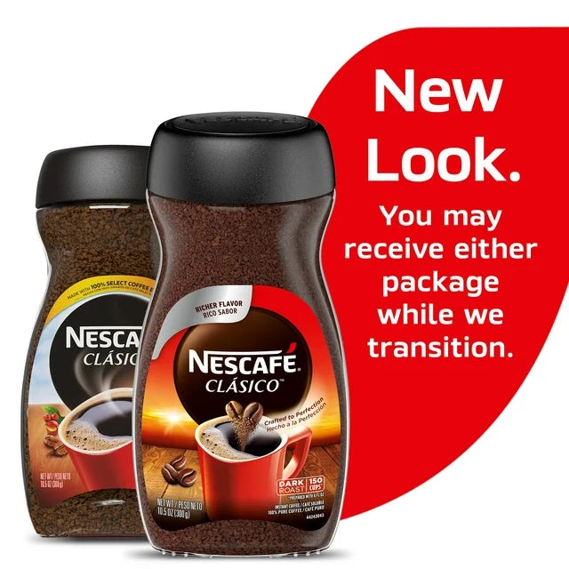NESCAFÉ CLÁSICO Dark Roast, Instant Coffee, 1 Jar, 10.5 oz - Amado Deals - wholesale and distributors with free shipping in United States