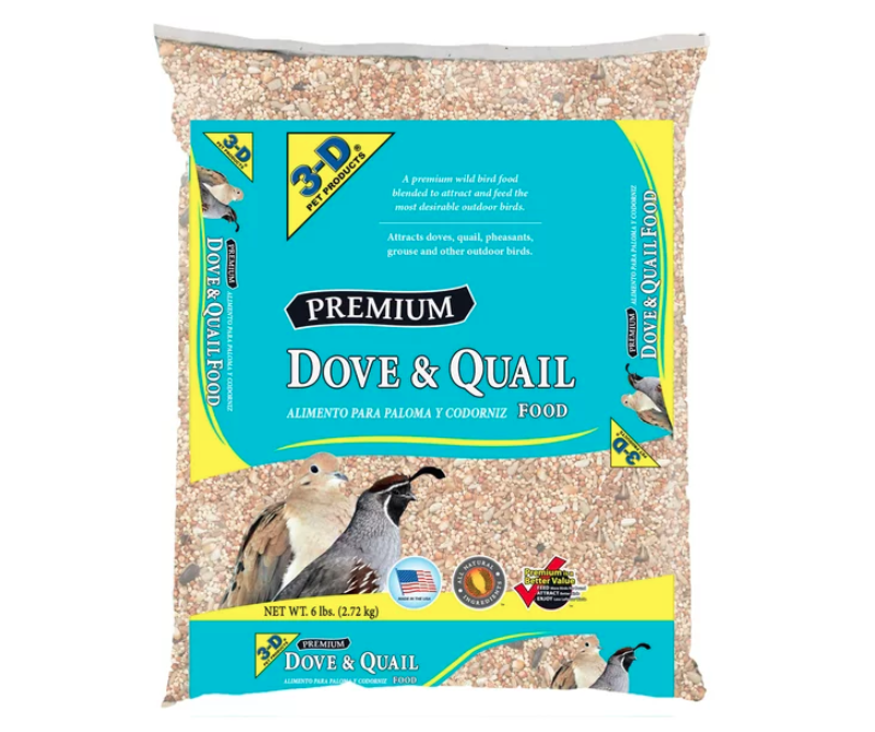 3-D Pet Products Premium Dove & Quail Wild Bird Food, 6 lb. - Amado Deals - wholesale and distributors with free shipping in United States