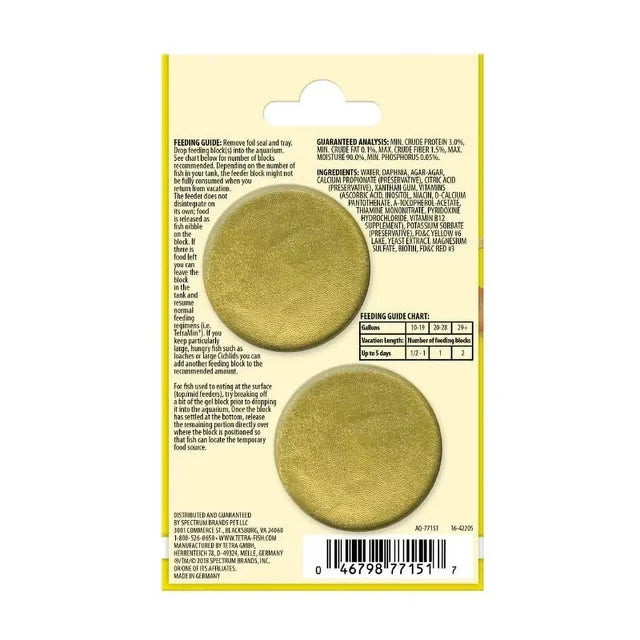 (3 pack) Tetra Weekend Tropical Feeding Block 0.85 Ounce, Feeds Fish up to 5 Days - Amado Deals - wholesale and distributors with free shipping in United States
