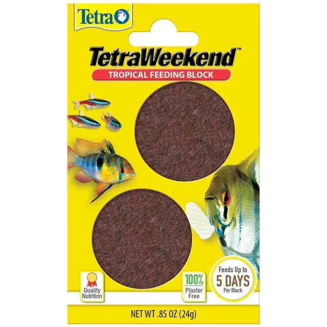 (3 pack) Tetra Weekend Tropical Feeding Block 0.85 Ounce, Feeds Fish up to 5 Days - Amado Deals - wholesale and distributors with free shipping in United States