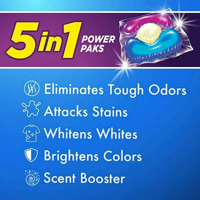 ARM & HAMMER Plus OxiClean with Odor Blasters 5-in-1 Fresh Burst Laundry Detergent Power Paks, 42 Count Bag - Amado Deals - wholesale and distributors with free shipping in United States