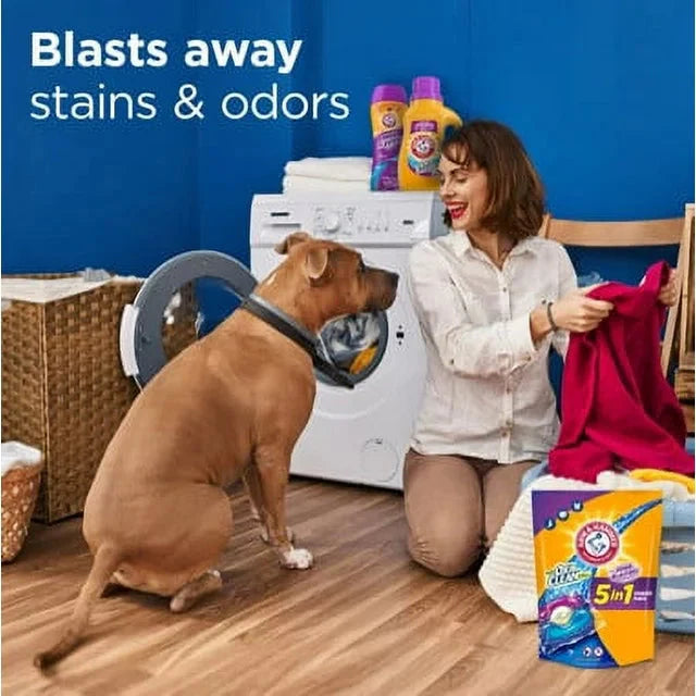 ARM & HAMMER Plus OxiClean with Odor Blasters 5-in-1 Fresh Burst Laundry Detergent Power Paks, 42 Count Bag - Amado Deals - wholesale and distributors with free shipping in United States