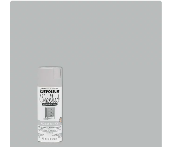 Aged Gray, Rust-Oleum Chalked Ultra Matte Spray Paint, 12 oz - Amado Deals - wholesale and distributors with free shipping in United States