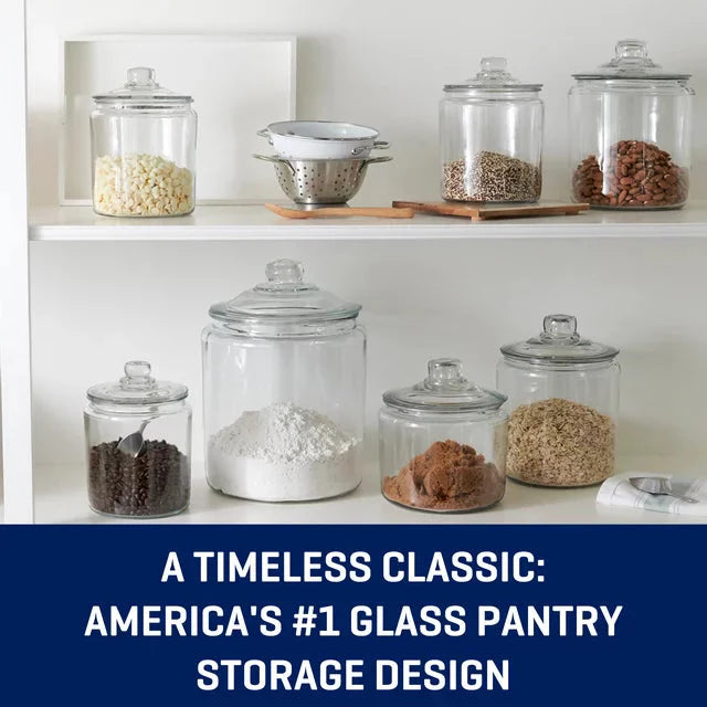 Anchor Hocking Heritage Hill Glass Jar with Lid, 2 Gallon - Amado Deals - wholesale and distributors with free shipping in United States