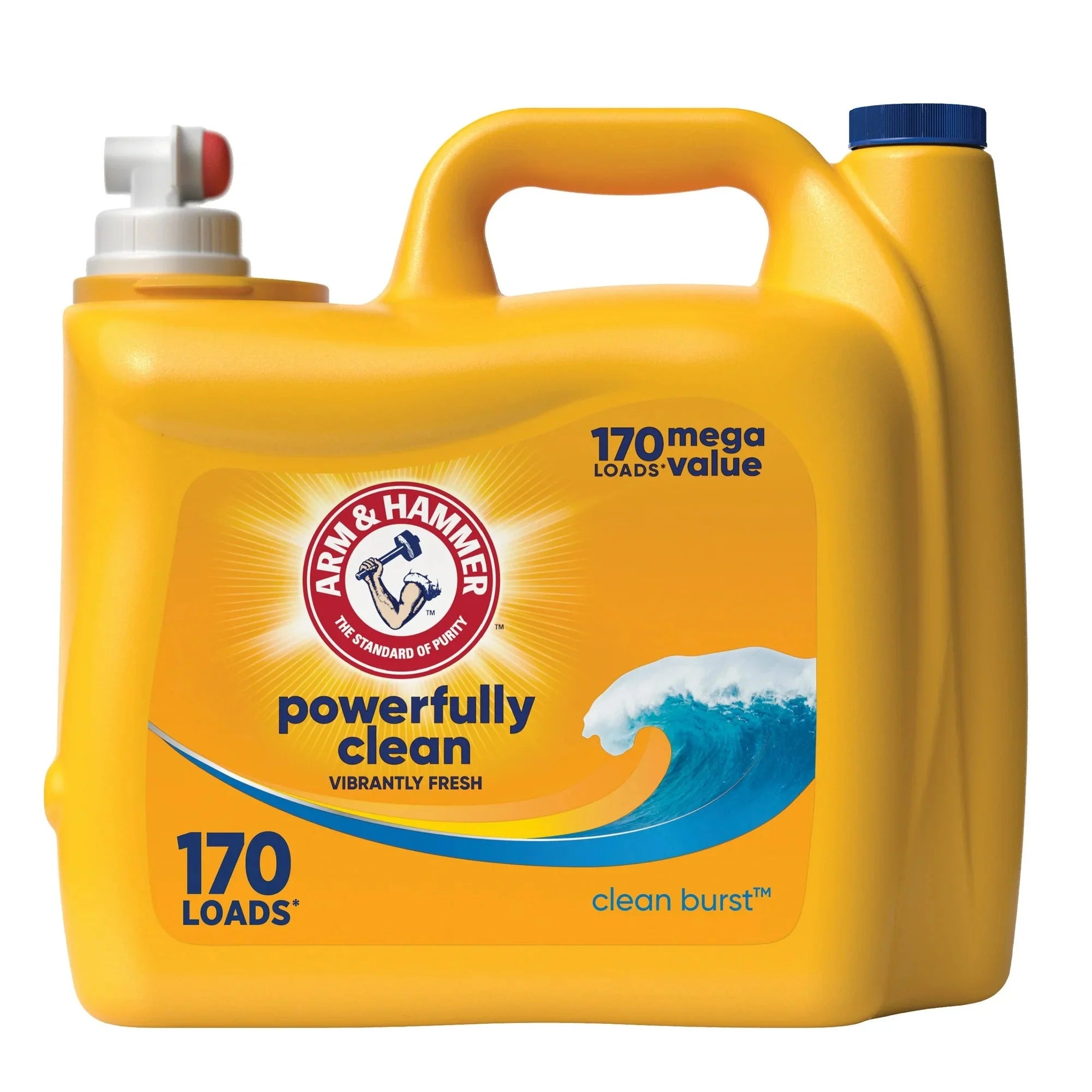 Arm & Hammer Liquid Laundry Detergent Soap, Clean Burst Fresh, 170 fl oz, 170 Loads - Amado Deals - wholesale and distributors with free shipping in United States