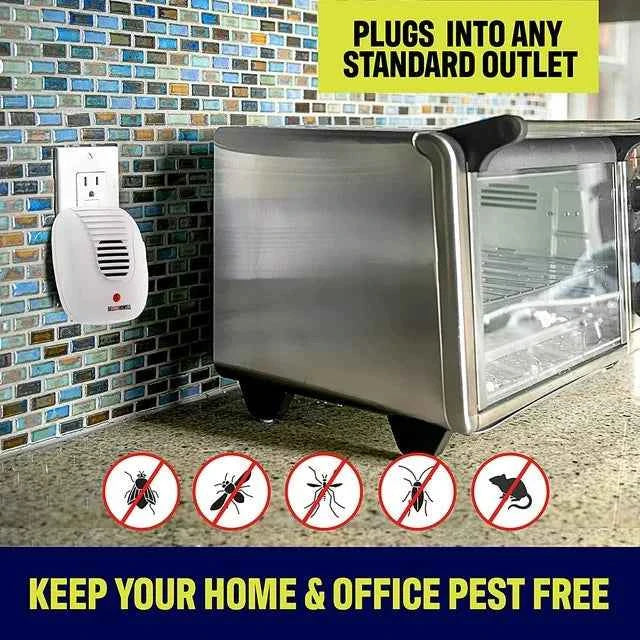Bell+Howell Pest Repeller Ultrasonic Pest Repeller 4 Pcs Pest Repellent for Ants Rats Roaches Spiders and more