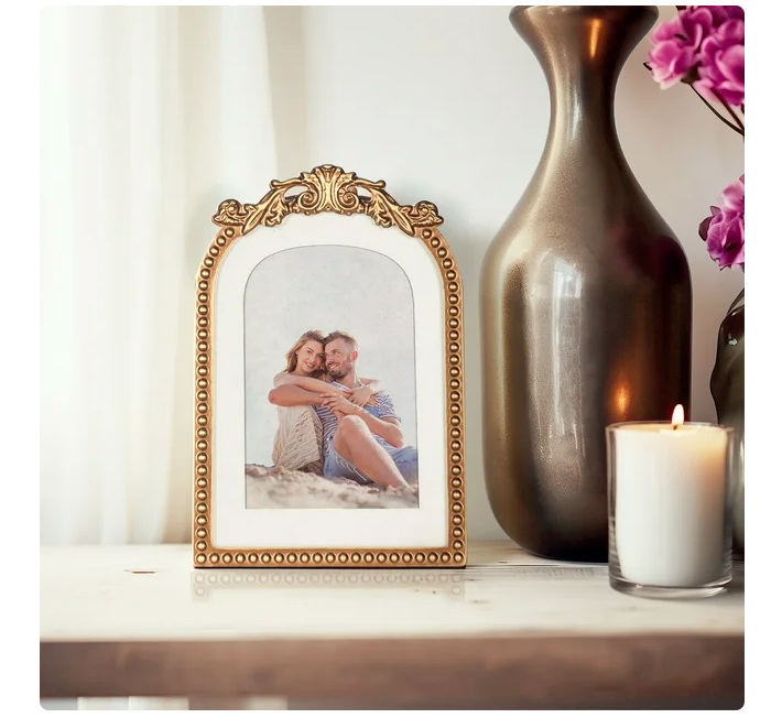 Better Homes & Gardens 5x7 Primrose Tabletop Picture Frame, Gold - Amado Deals - wholesale and distributors with free shipping in United States