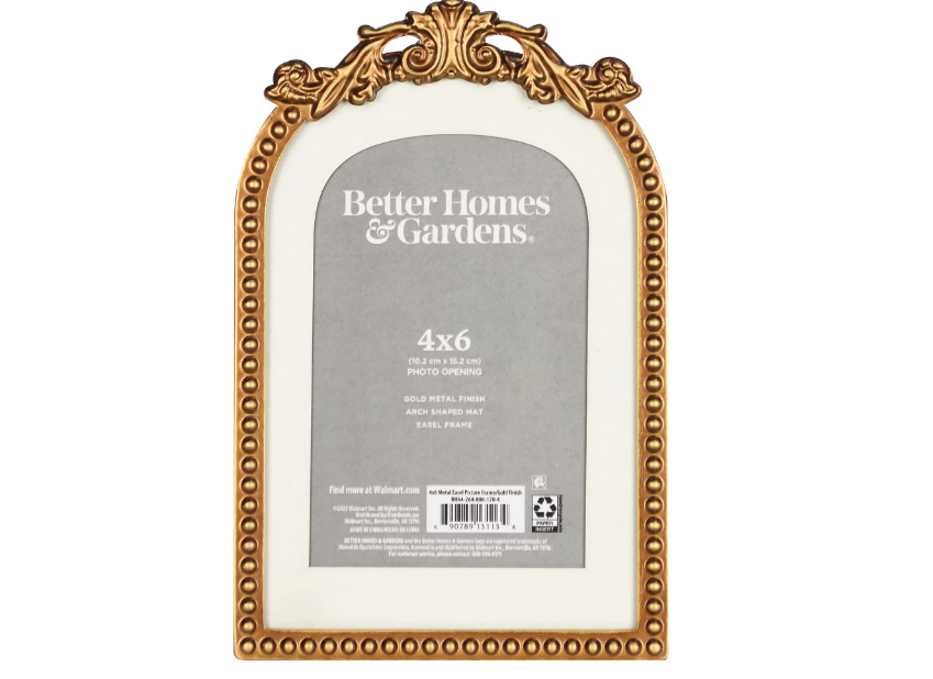 Better Homes & Gardens 5x7 Primrose Tabletop Picture Frame, Gold - Amado Deals - wholesale and distributors with free shipping in United States