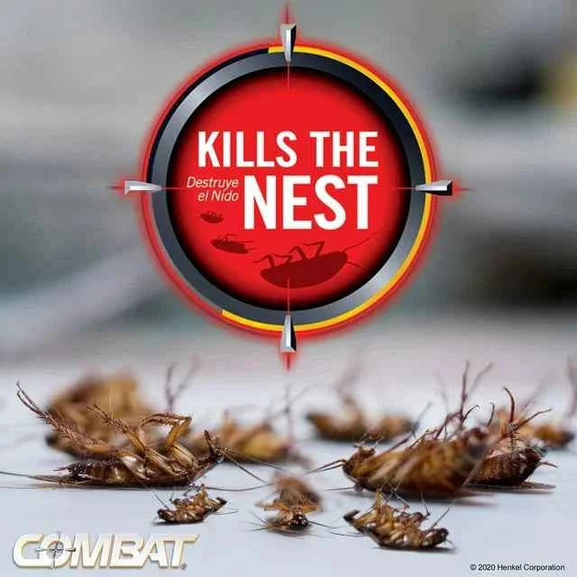 Combat Roach Killing Bait Stations for Small and Large Roaches, 12 Count