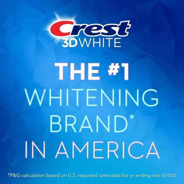 Crest 3D White Advanced Glam White Whitening Toothpaste, 3.8 oz, 2 Count