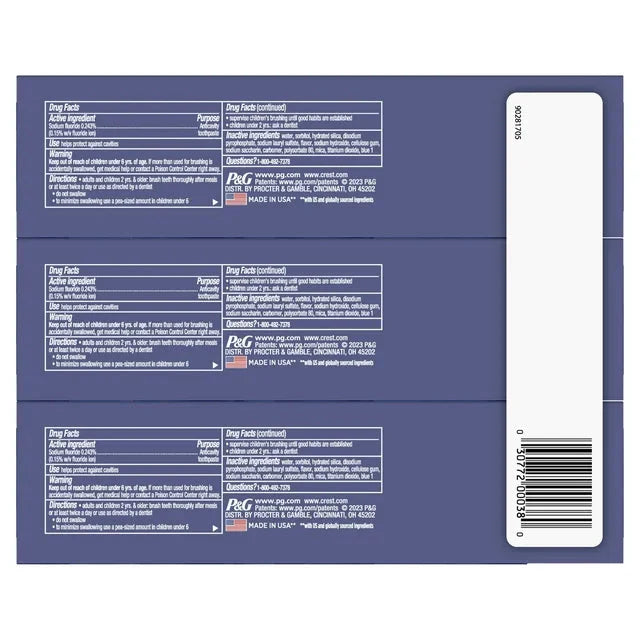 Crest 3D White Advanced Radiant Mint Toothpaste, 3.8 oz, 3 Count - Amado Deals - wholesale and distributors with free shipping in United States