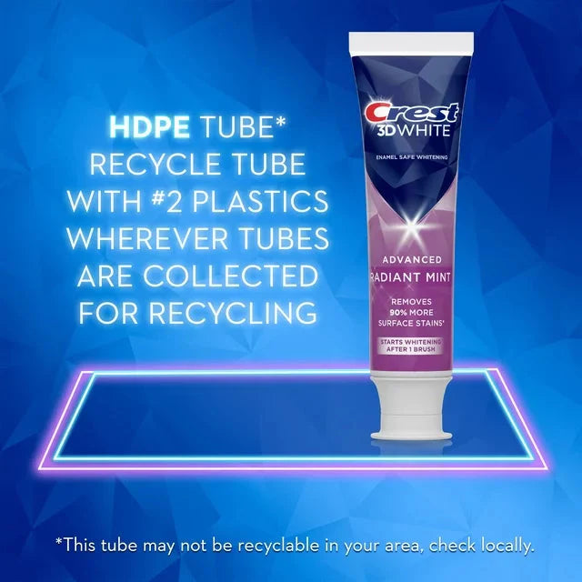 Crest 3D White Advanced Radiant Mint Toothpaste, 3.8 oz, 3 Count - Amado Deals - wholesale and distributors with free shipping in United States