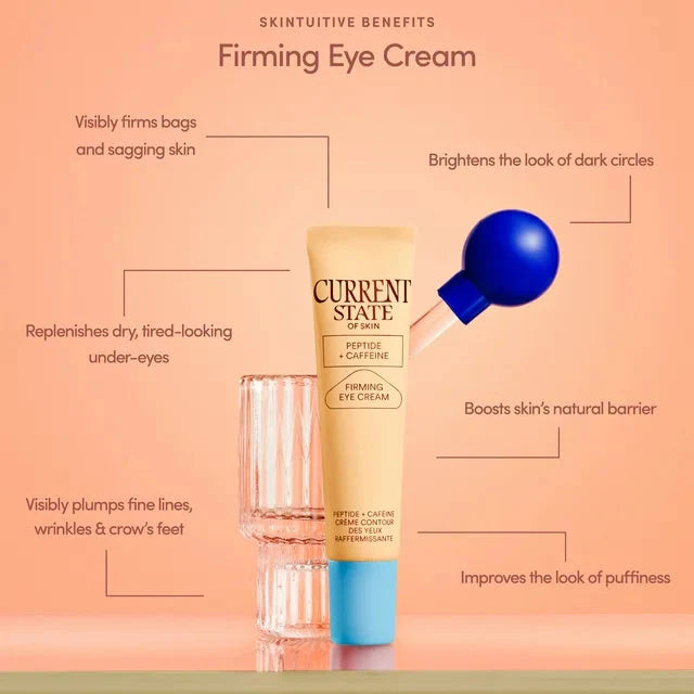 Current State Peptide Caffeine Firming Eye Cream for All Dark Circles and Puffiness, .5 fl oz - Amado Deals - wholesale and distributors with free shipping in United States