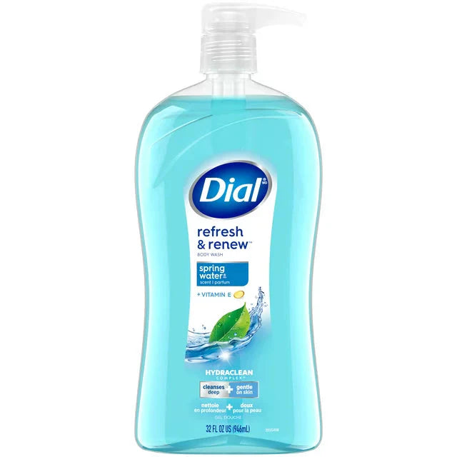 Dial Body Wash, Refresh & Renew Spring Water, 32 fl oz - Amado Deals - wholesale and distributors with free shipping in United States