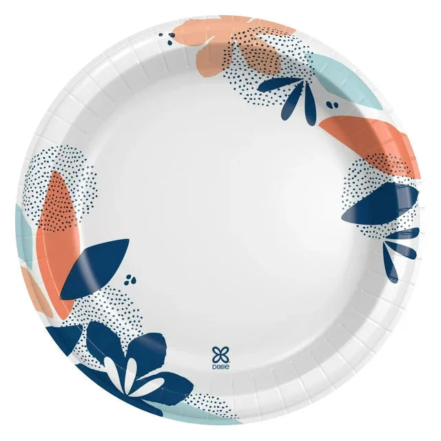 Dixie Disposable Paper Plates, Multicolor, 10 in, 150 Count - Amado Deals - wholesale and distributors with free shipping in United States