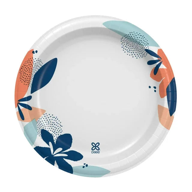 Dixie Disposable Paper Plates, Multicolor, 8.5 in, 100 Count - Amado Deals - wholesale and distributors with free shipping in United States