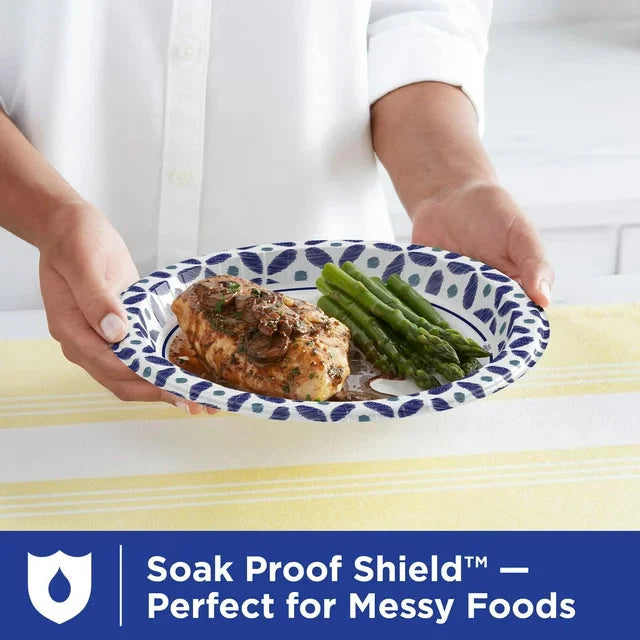 Dixie Ultra Disposable Paper Plates, Multicolor, 10 in, 100 Count - Amado Deals - wholesale and distributors with free shipping in United States