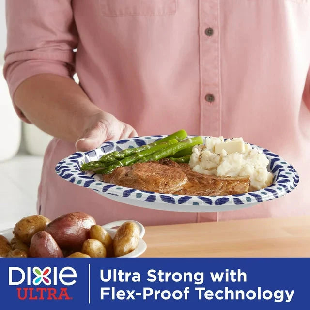 Dixie Ultra Disposable Paper Plates, Multicolor, 10 in, 100 Count - Amado Deals - wholesale and distributors with free shipping in United States