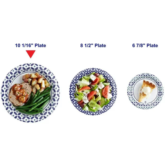 Dixie Ultra Disposable Paper Plates, Multicolor, 10 in, 50 Count - Amado Deals - wholesale and distributors with free shipping in United States
