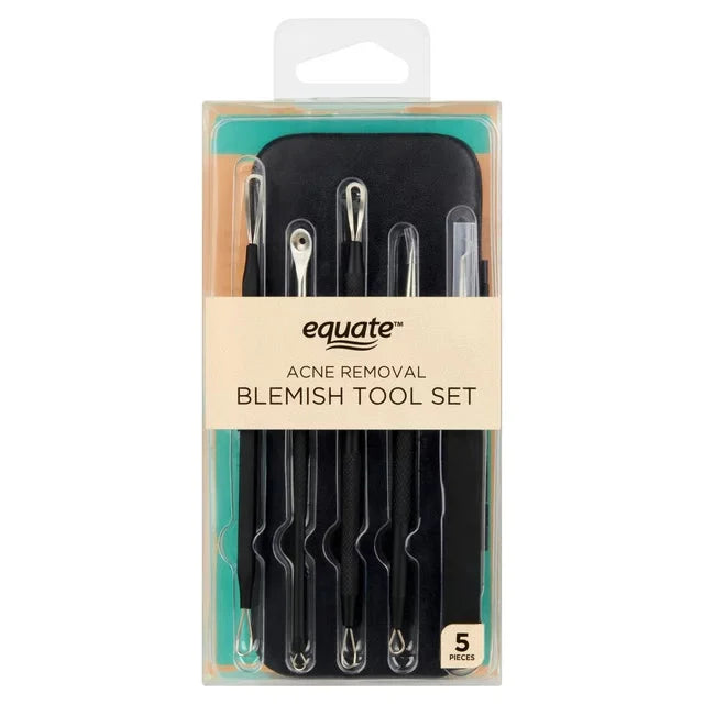 Equate Beauty Acne Removal Blemish Tool Set, 5 Count - Amado Deals - wholesale and distributors with free shipping in United States