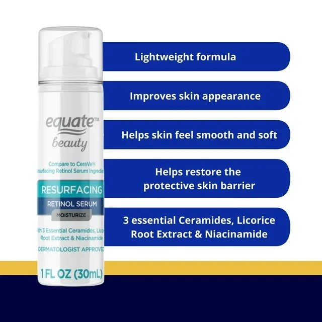 Equate Beauty Resurfacing Retinol Serum, 1 oz - Amado Deals - wholesale and distributors with free shipping in United States