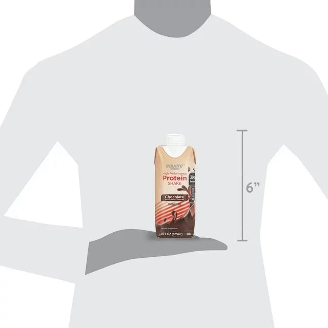 Equate High Performance Protein Nutrition Shake, Chocolate, 11 fl oz, 4 Ct - Amado Deals - wholesale and distributors with free shipping in United States