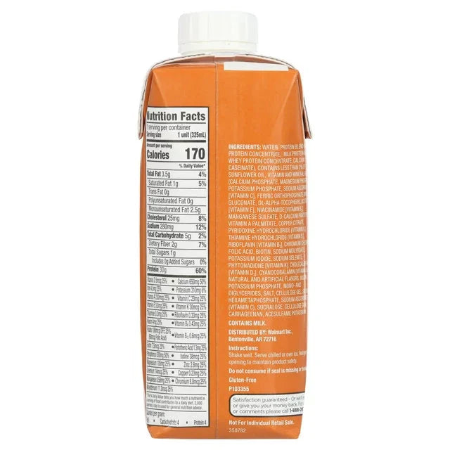 Equate High Performance Protein Shake, Caramel, 11 fl oz, 4 Ct - Amado Deals - wholesale and distributors with free shipping in United States