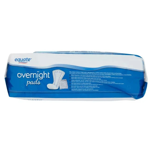 Equate Women's Incontinence Pads, Overnight (30 Count) - Amado Deals - wholesale and distributors with free shipping in United States
