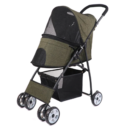 Dog Cat Strollers Carriers Lightweight Travel Stroller 360 Rotation Wheel Collapsible Pet Strollers for Dogs Buggy (Random color) - Amado Deals - wholesale and distributors with free shipping in United States