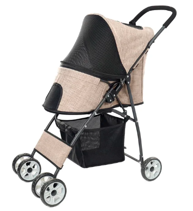 Dog Cat Strollers Carriers Lightweight Travel Stroller 360 Rotation Wheel Collapsible Pet Strollers for Dogs Buggy (Random color) - Amado Deals - wholesale and distributors with free shipping in United States