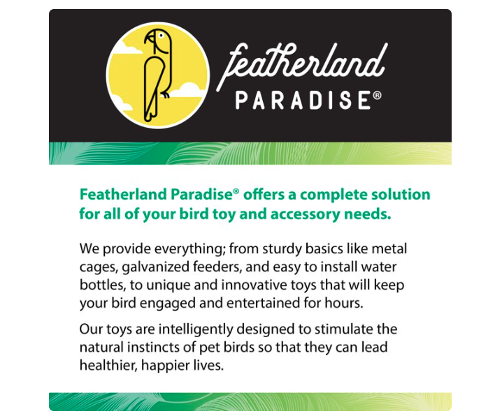 Featherland Paradise Parakeet Swing - Amado Deals - wholesale and distributors with free shipping in United States
