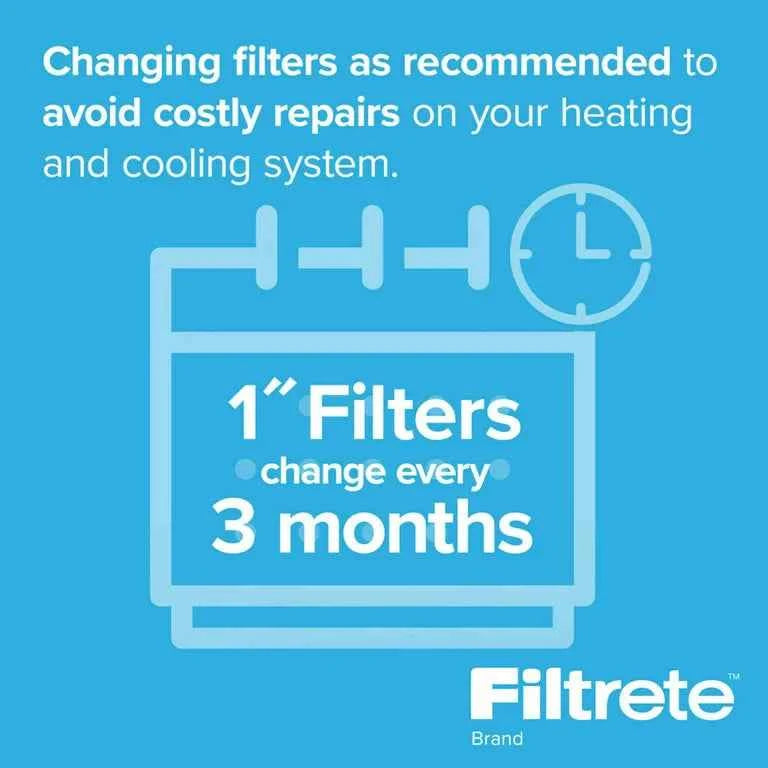 Filtrete 16x25x1 Air Filter, MPR 300 MERV 5, Clean Living Dust Reduction, 4 Filters