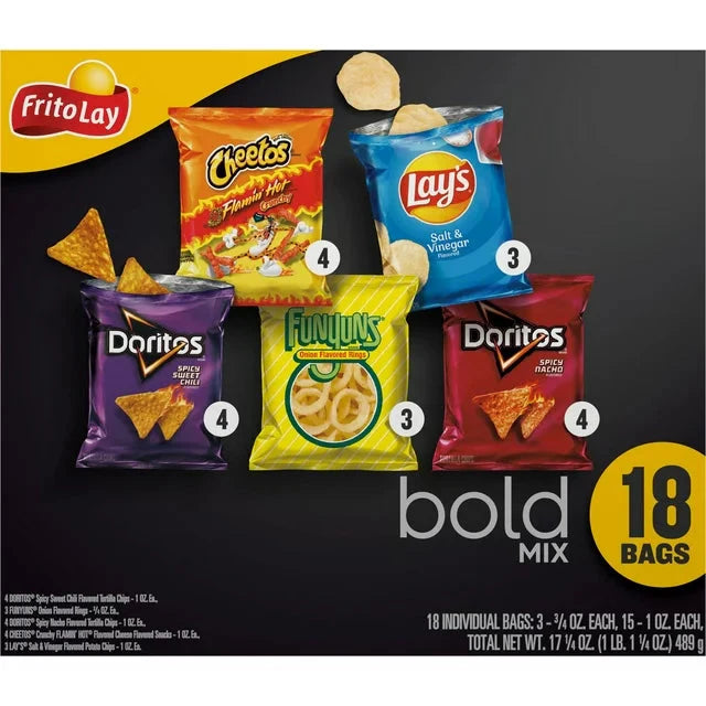 Frito-Lay Bold Mix Variety Pack, 18 Count - Amado Deals - wholesale and distributors with free shipping in United States