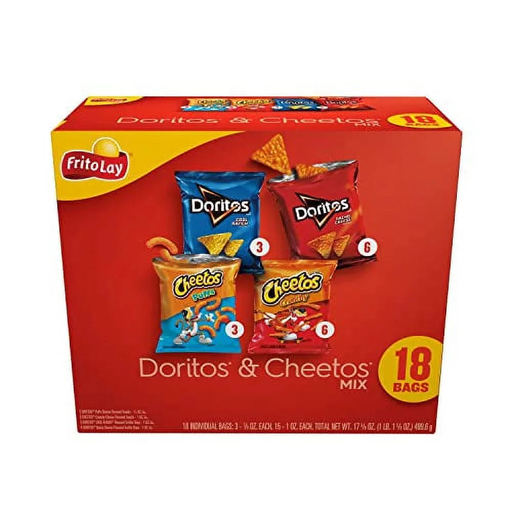 Frito-Lay Doritos & Cheetos Mix Variety Pack, 18 Count - Amado Deals - wholesale and distributors with free shipping in United States