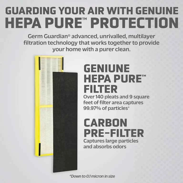 GermGuardian Filter B True HEPA Pure Genuine Replacement Filter for Air Purifiers, FLT4825