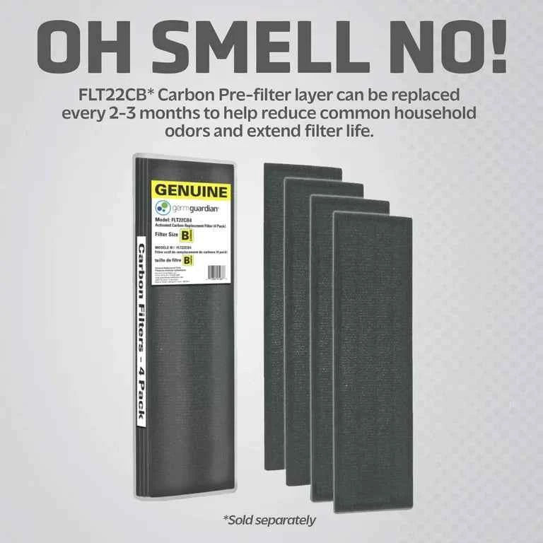 GermGuardian Filter B True HEPA Pure Genuine Replacement Filter for Air Purifiers, FLT4825