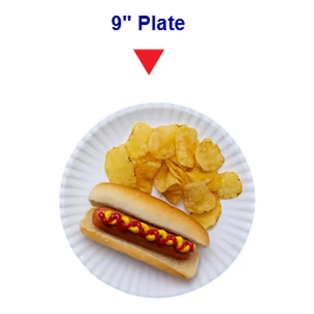 Great Value Coated, Microwave Safe, Disposable Paper Plates, 9 in, White, 140 Count - Amado Deals - wholesale and distributors with free shipping in United States