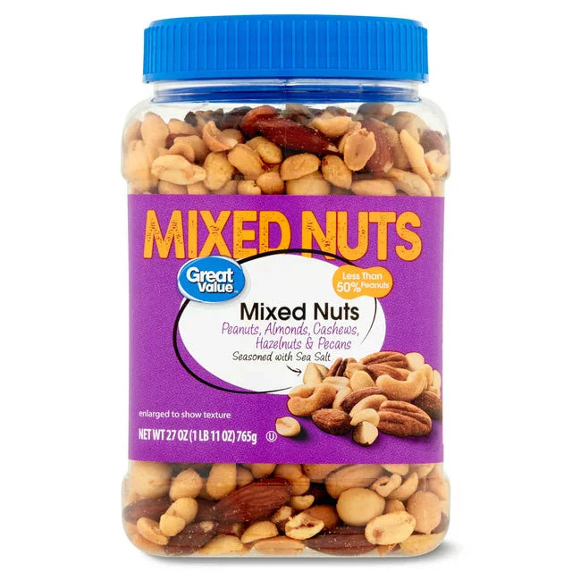 Great Value Mixed Nuts with Peanuts, 27 oz - Amado Deals - wholesale and distributors with free shipping in United States