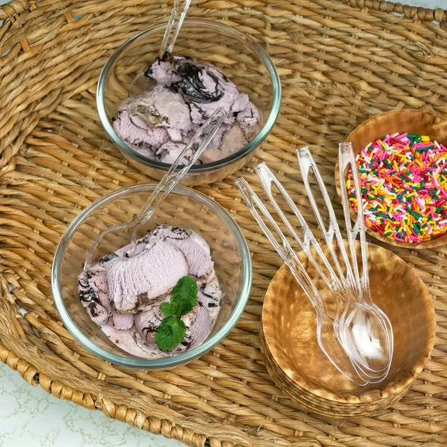 Great Value Premium Clear Disposable Plastic Spoons, Clear, 100 Count - Amado Deals - wholesale and distributors with free shipping in United States
