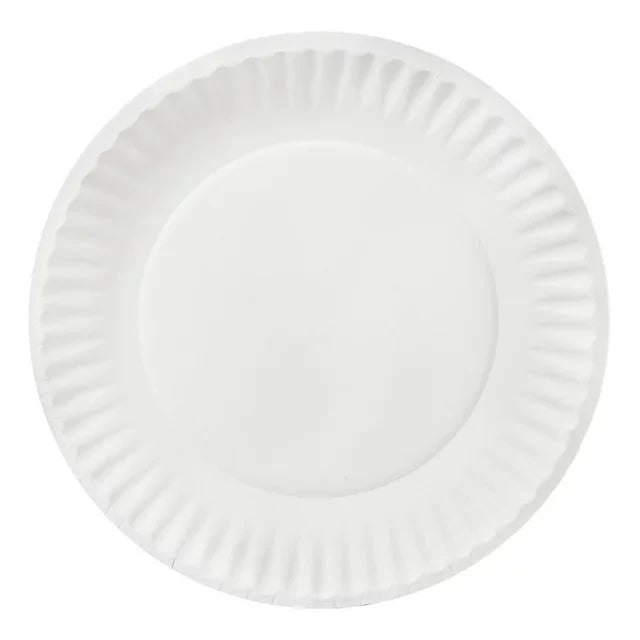 Great Value Uncoated, Microwave Safe, Disposable Paper Plates, 9 in, White, 300 Count - Amado Deals - wholesale and distributors with free shipping in United States