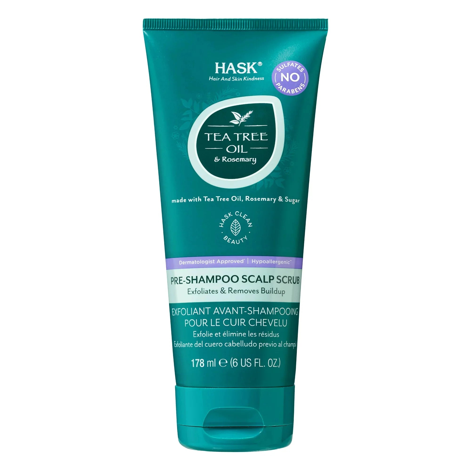 Hask Tea Tree Oil & Rosemary Pre-Shampoo Scalp Scrub 6oz - Amado Deals - wholesale and distributors with free shipping in United States