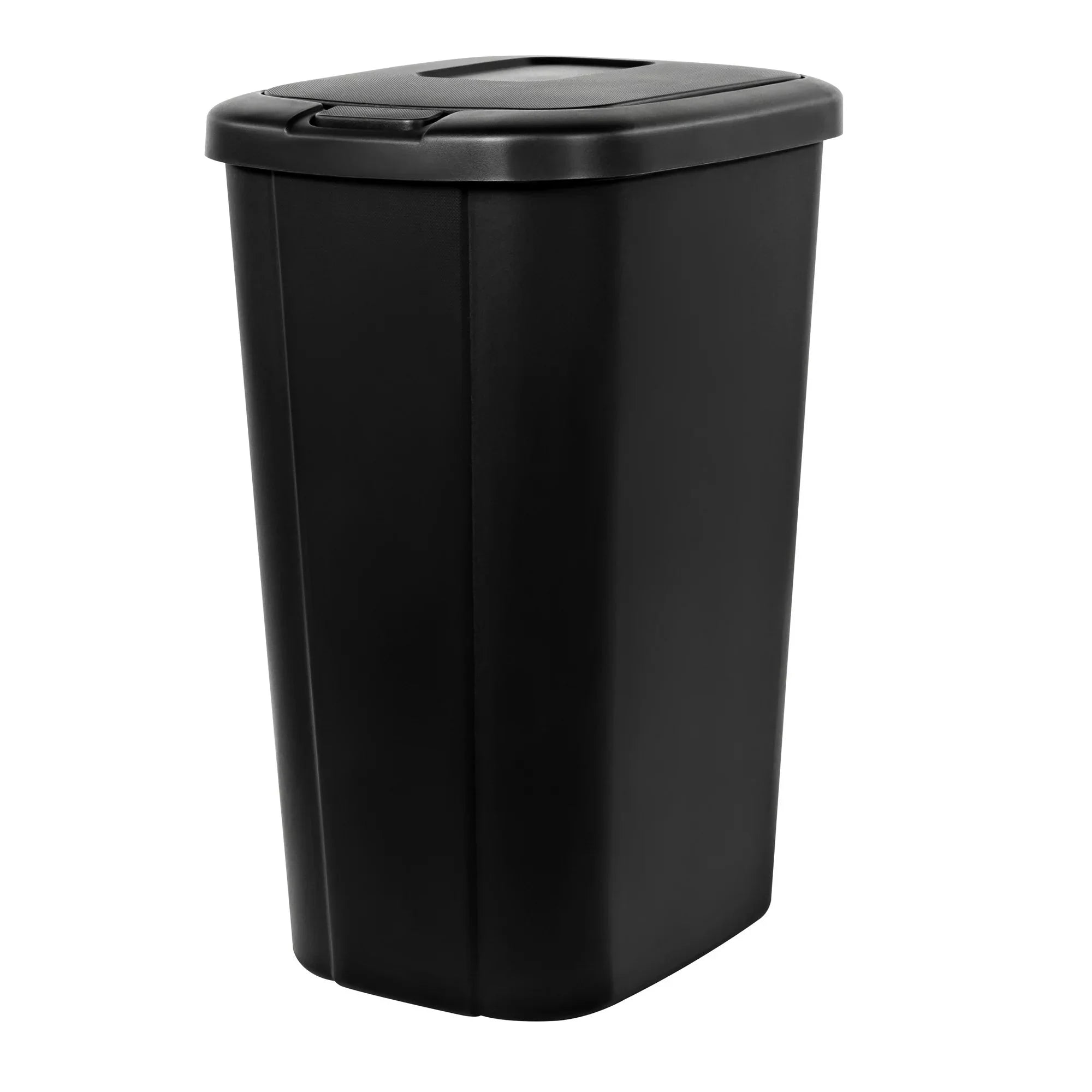 Hefty 13.3 Gallon Trash Can, Plastic Touch Top Kitchen Trash Can, Black - Amado Deals - wholesale and distributors with free shipping in United States