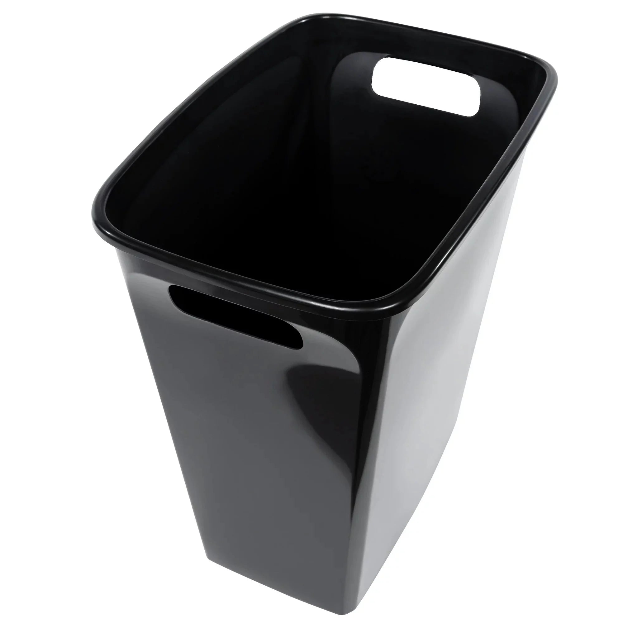 Hefty 8.8 Gallon Trash Can, Plastic Handled Office Trash Can, Black - Amado Deals - wholesale and distributors with free shipping in United States