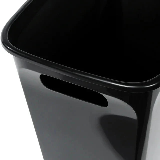 Hefty 8.8 Gallon Trash Can, Plastic Handled Office Trash Can, Black - Amado Deals - wholesale and distributors with free shipping in United States