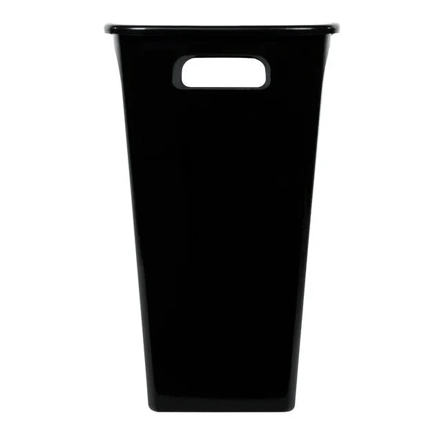 Hefty 8.8 Gallon Trash Can, Plastic Handled Office Trash Can, Black - Amado Deals - wholesale and distributors with free shipping in United States