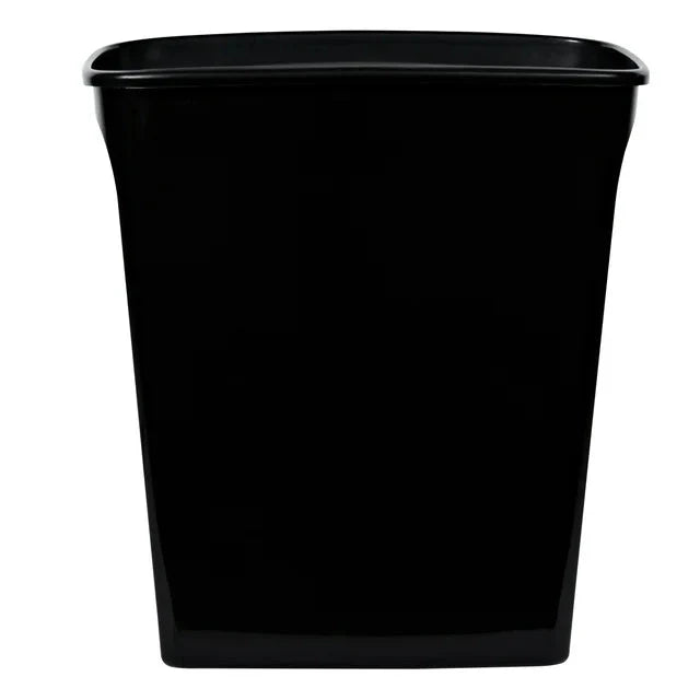 Hefty 8.8 Gallon Trash Can, Plastic Handled Office Trash Can, Black - Amado Deals - wholesale and distributors with free shipping in United States