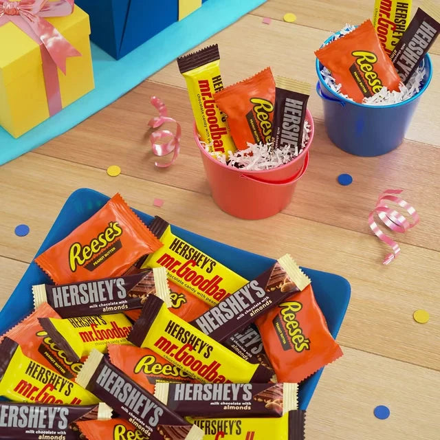 Hershey's And Reese's Assorted Chocolate Flavored Snack Size Candy, Party Pack 31.5 oz - Amado Deals - wholesale and distributors with free shipping in United States